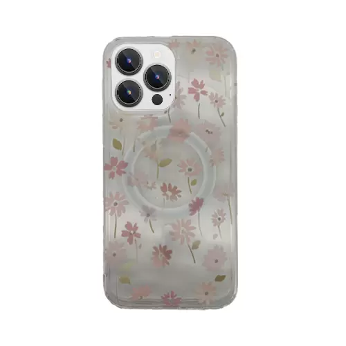 iPhone 14 Designed case MagSafe Graceful Pink Floral 